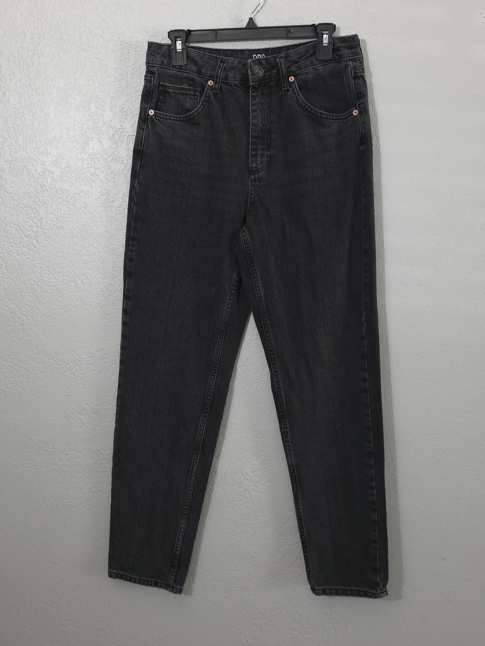BDG High-Rise Mom Jean Black 100% Cotton Relaxed Fit Womens 29x32